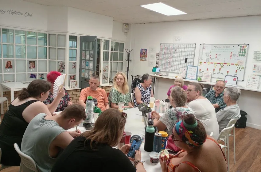 A morning at the Witney Nutrition Club, members around the tables
