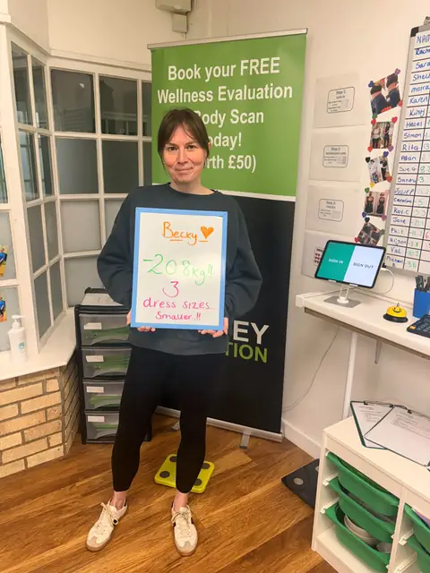 A Witney Nutrition Club member’s check-in in Witney