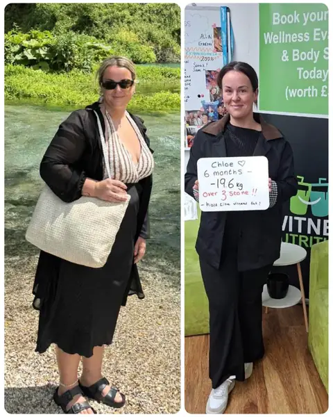 Before and after, the journey of a Witney Nutrition Club member